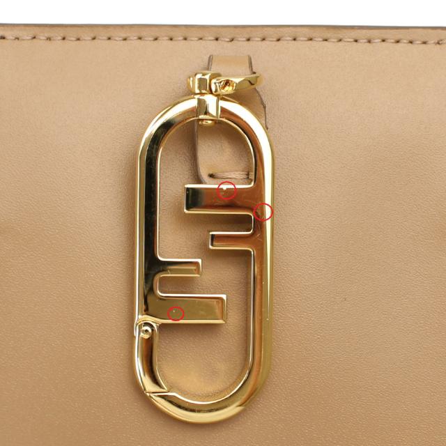 訳ありアウトレット】フェンディ ポーチ FENDI 7AS047 AHN8 ベージュ系