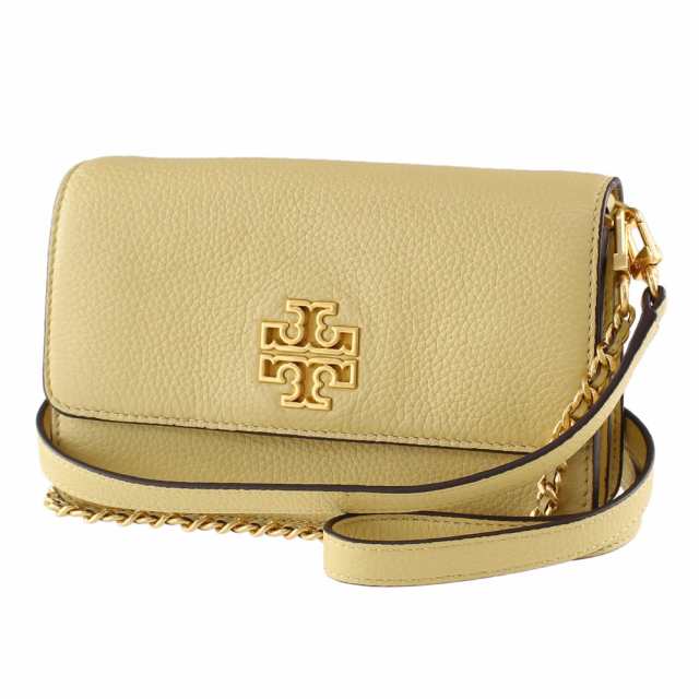 TORY BURCH ポシェット ショルダーバッグ ミニ レザー 黄 イエロー