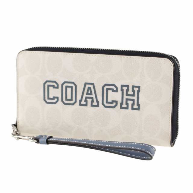 【新品未使用】COACH　コーチ　長財布　ブルー系