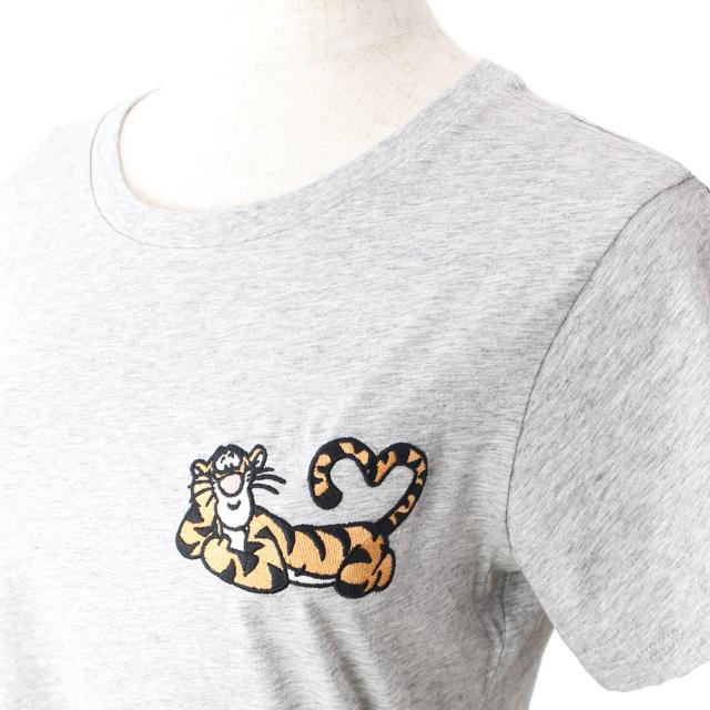 ケイトスペード Tシャツ・カットソー 半袖 クルーネック KATE SPADE k6664 020 グレー系 ブランドコラボ トップス レディース_1