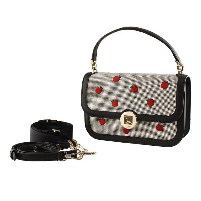 ケイトスペード ショルダーバッグ・ポシェット キャンバス 2WAY KATE SPADE k8105 ブラック系マルチ 異素材ミックス バッグ・カバン レディース