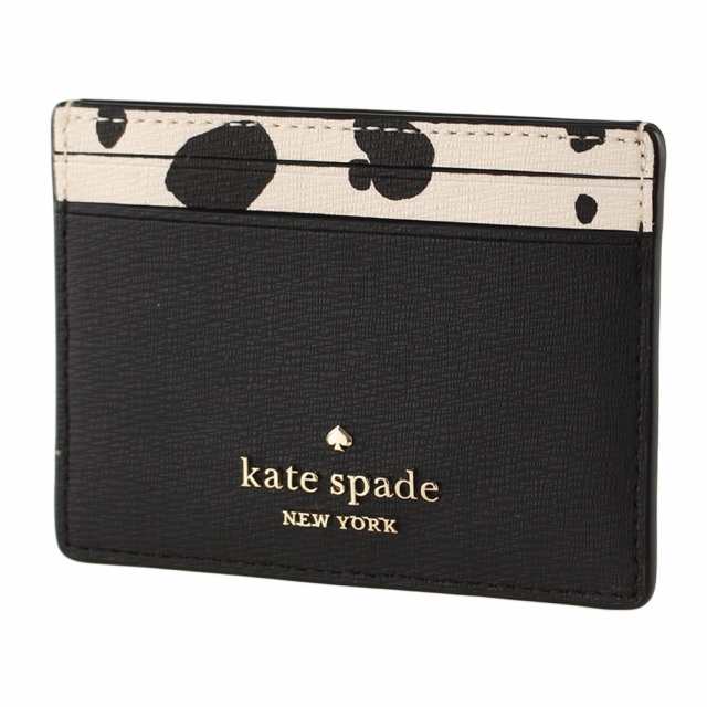 ケイトスペード カードケース・パスケース KATE SPADE k8245 ブラック系マルチ アニマル柄 ブランドコラボ 財布・小物 レディース