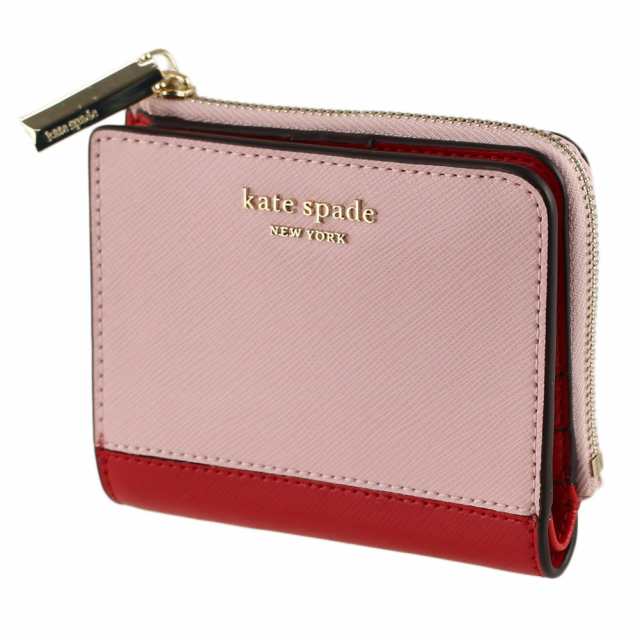 ケイトスペード 折りたたみ財布 レディース 二つ折り財布 ミニ財布 Kate Spade Pwru7853 613 ピンク系 レッド系 バイカラー 財布 小の通販はau Pay マーケット ミッピーナ