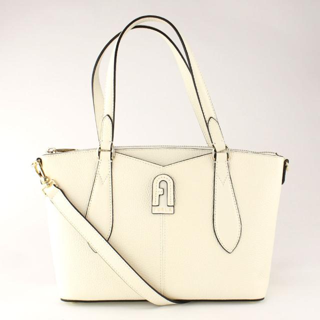 フルラFURURA タリア サッチェル ショルダーハンドバッグ アイボリー  