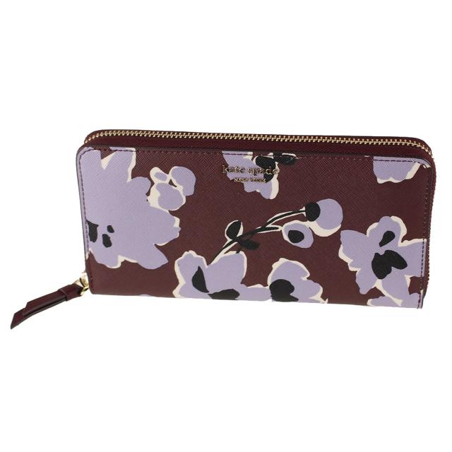 ケイトスペード 長財布 レディース ラウンドジップ ファスナー Kate Spade Wlru6039 515 ブラウン パープル系花柄 財布 小物の通販はau Pay マーケット ミッピーナ