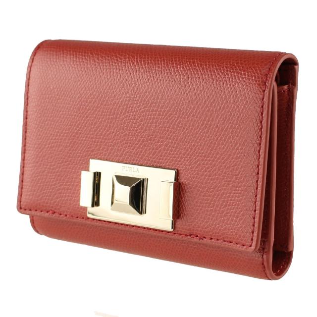 フルラ 折りたたみ財布 三つ折り  FURLA WP00042 ARE000 0015S ブラウンレッド系  財布・小物 レディース