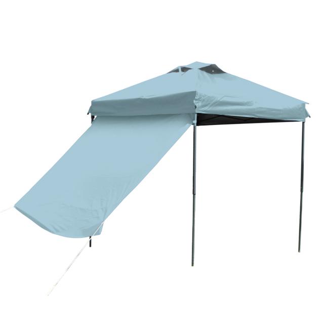 タープテント 2m×2m ワンタッチ テント サイドシート付き ベンチ