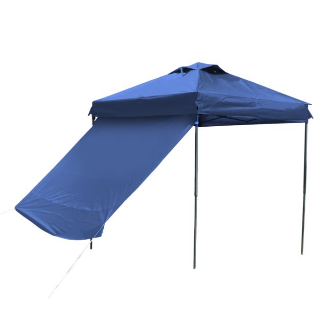 タープテント 2m×2m ワンタッチ テント サイドシート付き ベンチ