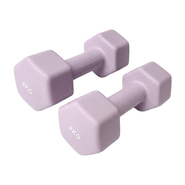 ダンベル 8kg 2個セット カラーダンベル 鉄アレイ ダンベル コンパクト