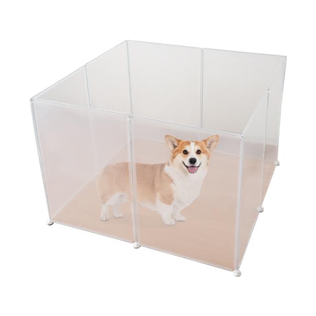 ペットフェンス 柵 70×50cm 8枚セット ペットケージ ドア付 パネル