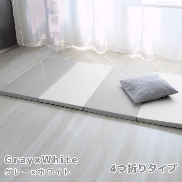 プレイマット 折りたたみ 床暖房対応 厚手 防水 防音 180×90×4cm 99.9  