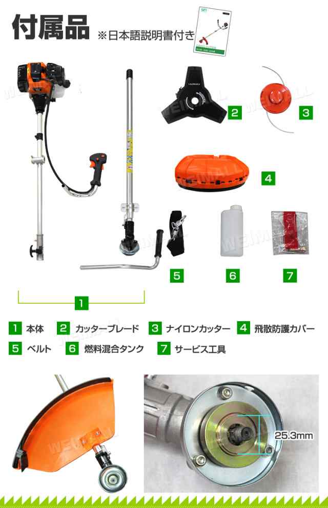 草刈り機 エンジン式 草刈 草刈り 草刈機 刈払機 エンジン刈払機