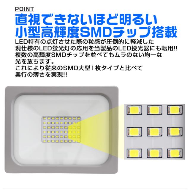 【8個セット】LED 投光器 200W LED投光器 昼光色 電球色 IP65 広角120度 ledライト LED投光機 看板灯 集魚灯 作業灯 舞台照明 屋内 屋外 照明 ポータブル投光器 防水加工 ACコード付