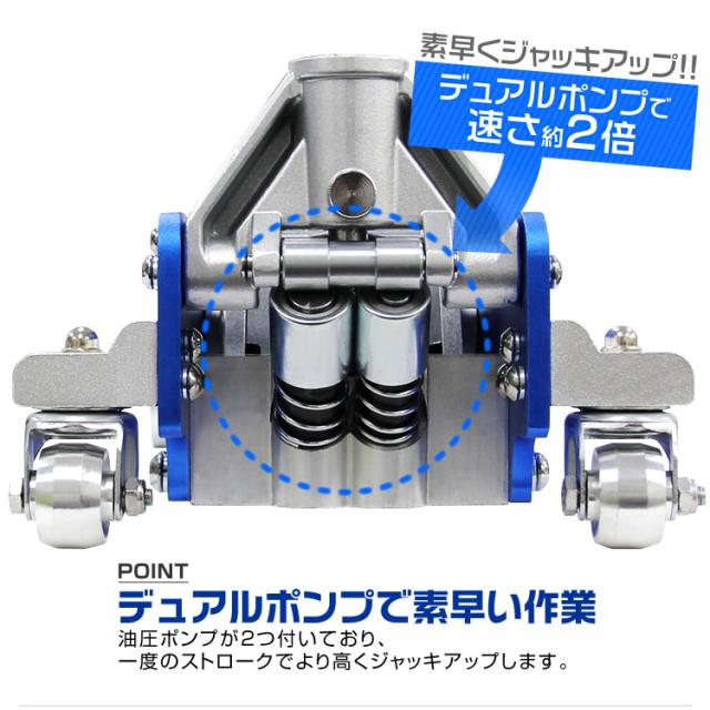 ジャッキ 3t 車 ガレージジャッキ フロアジャッキ 売り出せ アルミ 