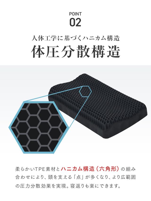 クーポンで73%OFF⇒3,996円!!】 枕 無重力枕 ジェル 枕カバー付 まくら