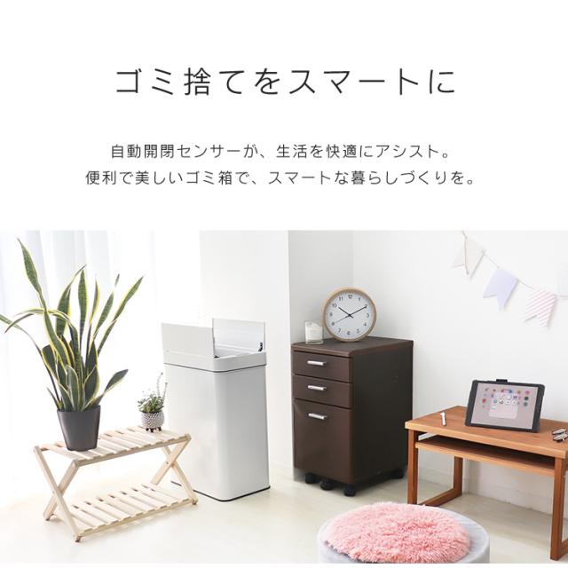 ゴミ箱 48L 自動開閉 センサー式 大型 ふた付き ステンレス