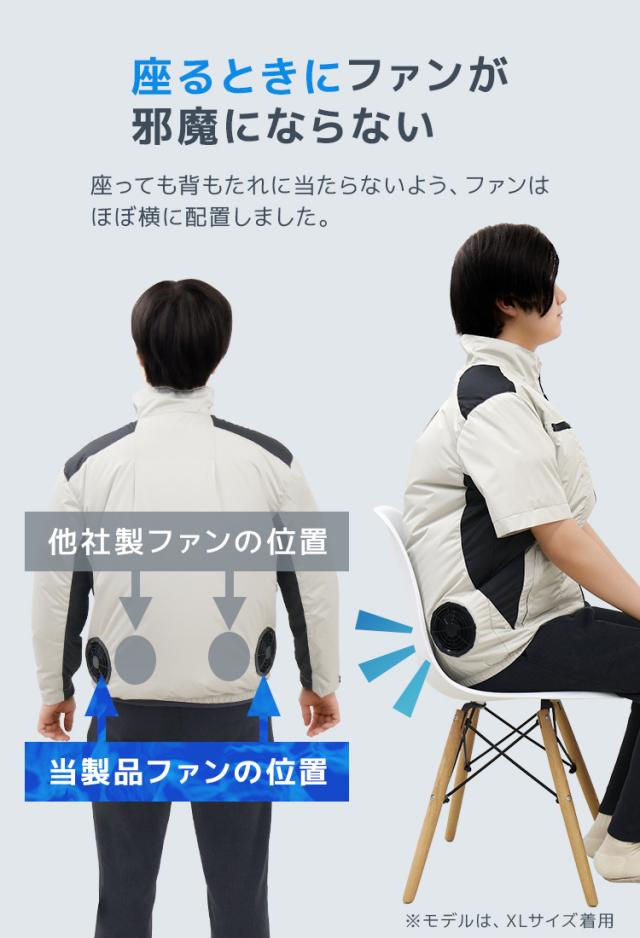 月間1位／ 【バッテリーセット】 空調作業服 ベスト -16℃冷却効果 フル