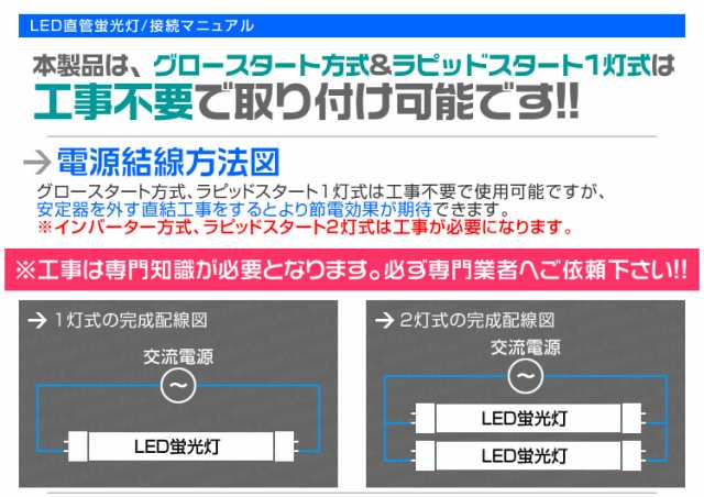 一年保証】 6本セット LED蛍光灯 20W LED 蛍光灯 省エネ 照明 ライト ...