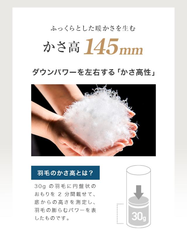 羽毛布団 クイーン 日本製 掛け布団 ホワイトダックダウン93% エクセルゴールドラベル 認定商品 30マス立体キルト GFマーク 暖かい 冬 布団 抗菌 防臭 防ダニ 羽毛 370dp以上 羽毛ふとん 国産 冬用 寝具 送料無料_7