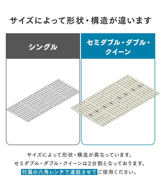すのこベッド クイーン 2つ折り すのこマット 極厚4cm 折りたたみ すのこ ベッド 湿気 カビ 除湿 対策 コンパクト ベッドフレーム 桐 シングルベッド 布団干し 巻く ロール 寝具 来客用 スノコ 布団 折り畳み 湿気対策 除湿マット 折りたたみ Q 送料無料_3