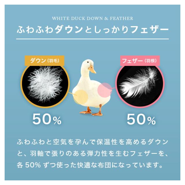 【2枚セット】 ダウンケット 洗える ダウン 50% シングル ホワイトダックダウン 夏用 羽毛布団 羽毛肌掛け布団 掛け布団 シングルロング 150×210 肌掛け 掛布団 肌掛け布団 羽毛肌掛け 羽毛ふとん 羽毛 洗濯 丸洗い 夏布団 ウォッシャブル 送料無料_5