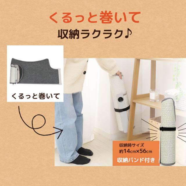 360°ポカポカブランケット&底面付き】 パネルヒーター ラウンド型 丸形