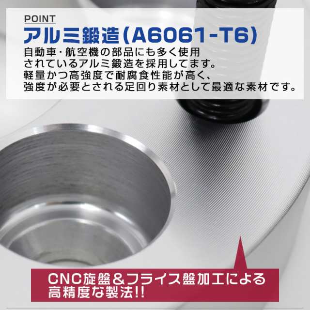 ワイドトレッドスペーサー 25mm PCD139.7 6H P1.5 ホイール スペーサー ワイトレ ブラック 2枚組【トヨタ 三菱】ワイドスペーサー  6穴 人｜au PAY マーケット