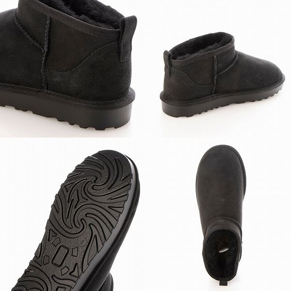 羊毛100％ ムートンブーツ ショート丈 ムートンシューズ シープスキン ボア あったか (3色)の通販は