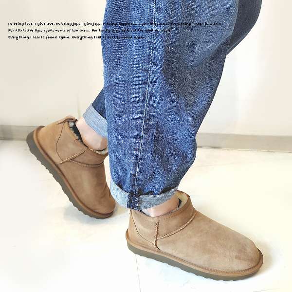 羊毛100％ ムートンブーツ ショート丈 ムートンシューズ シープスキン ボア あったか (3色)の通販は