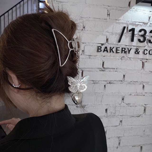 ヘアクリップ クリップ 韓国 大きめ 小さめ ヘアピン 蝶々