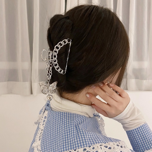 ヘアクリップ クリップ 韓国 大きめ 小さめ ヘアピン 蝶々