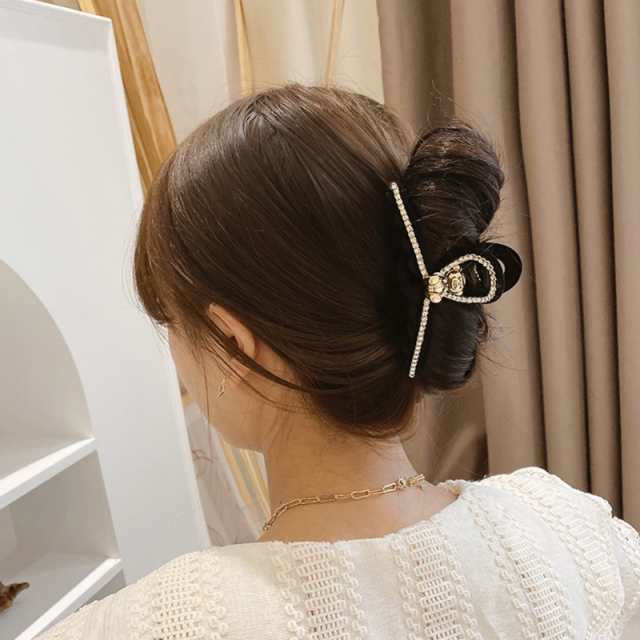 日本産 バンズクリップ ヘアクリップ 大きめ レディース ヘアアクセサリー 韓国