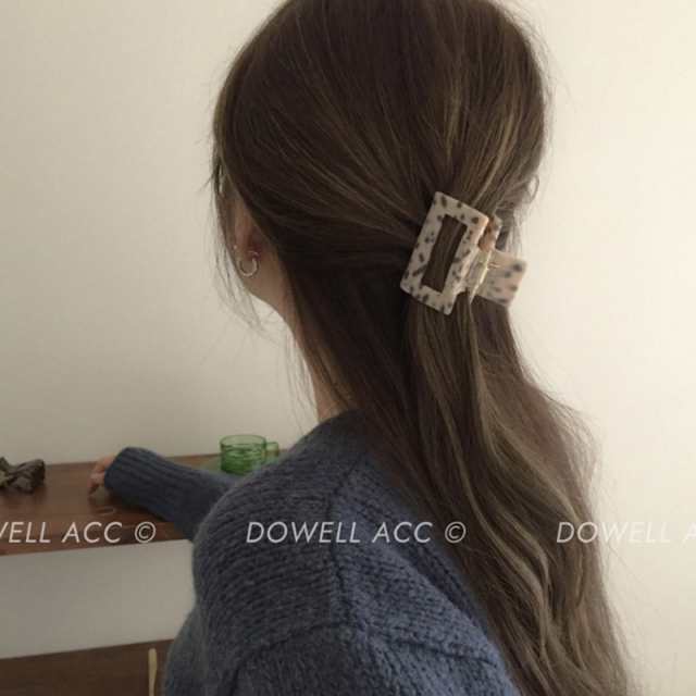 バンズクリップ ヘアクリップ ブラウンリボン 韓国 ヘアピン ヘア