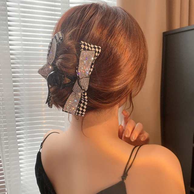 バンスクリップ ヘアアクセサリー 韓国 大きめ キラキラ ビジュー リボン ハーフアップ ヘアクリップ ヘアピン レディース 女性 髪留め 簡単 挟む  おしゃれの通販はau PAY マーケット - セレクトショップオンリーユー | au PAY マーケット－通販サイト