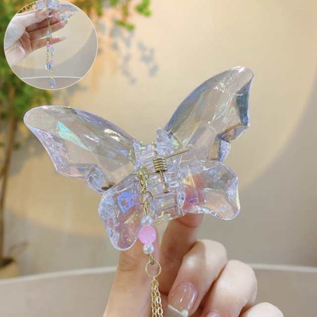 バンスクリップ ヘアアクセサリー 韓国 大きめ 蝶々 バタフライ バンスクリップ ヘアアクセサリー 韓国 大きめ 蝶々 バタフライ
