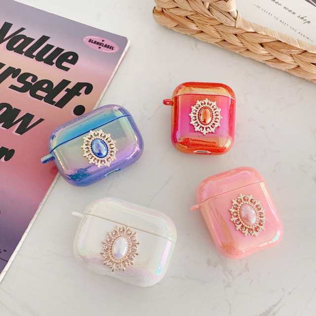 Airpods Pro ケース 韓国 ビジューオーロラ キラキラ シンプル エアポッド エアポッズ プロ カバー 大人 かわいい おしゃれ イヤホンケーの通販はau Pay マーケット セレクトショップオンリーユー