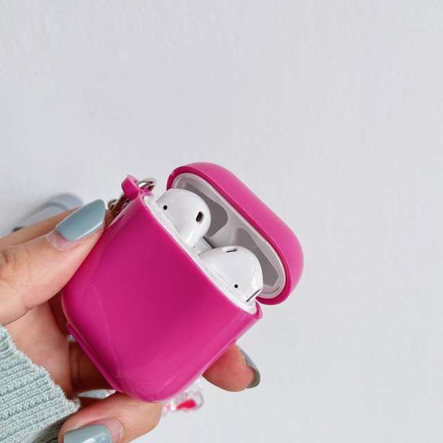 新品?正規品 Airpods1 2シリーズ ピンク ハート ケース カバー 韓国