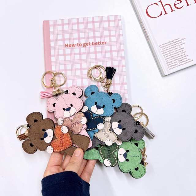 アクセサリー チャーム キーリング キーホルダー 韓国 バッグ ポーチ 飾り かわいい シンプル おしゃれ 飾り くま クマ bear  ハートの通販はau PAY マーケット - セレクトショップオンリーユー | au PAY マーケット－通販サイト