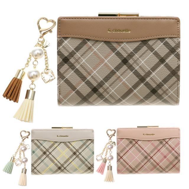 アンドシュエット chouette 金具 がま口 口金 折財布 財布 二つ折り 2つ折り チェック柄 レディース 大人 女子 おしゃれ かわいい サマンサ ギフトラッピング 12,936円