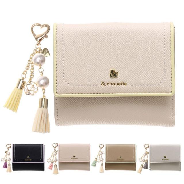アンドシュエット chouette 折財布 財布 二つ折り 2つ折り アクセントカラー 配色 シンプル レディース 大人 女子 おしゃれ かわいい サマンサ ギフトラッピング