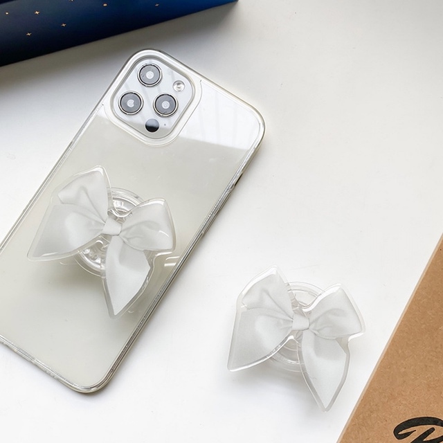 韓国商品 / リボングリップトーク 2COLOR スマホグリップ 韓国 スマホ グリップトック スマホグリップ