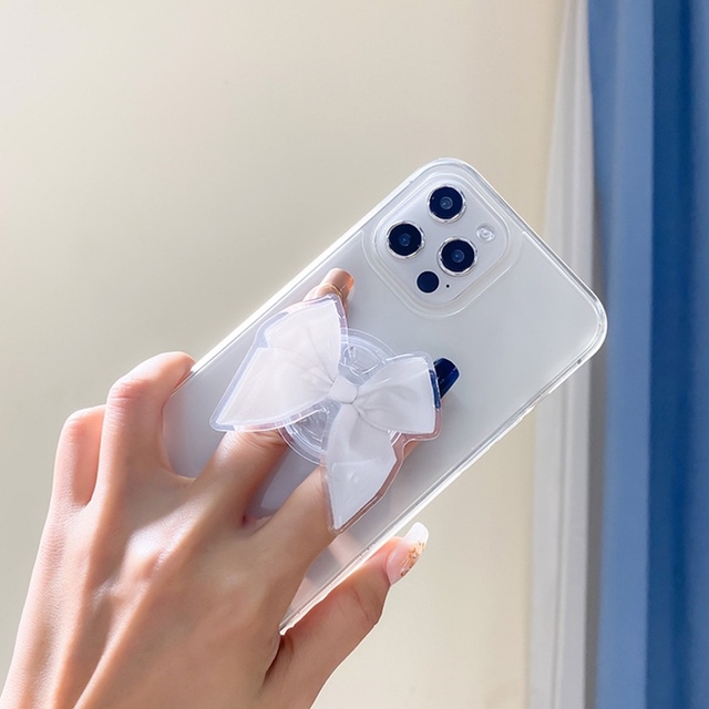 韓国商品 / リボングリップトーク 2COLOR スマホグリップ 韓国 スマホ グリップトック スマホグリップ