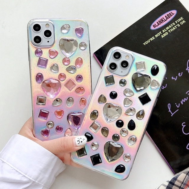 Iphone11 ケース 韓国 Tpu キラキラオーロラビジューハートケース 透明 クリア 個性的 シンプル カバー おしゃれ Iphone7 Iphone8 Iphoneの通販はau Pay マーケット セレクトショップオンリーユー
