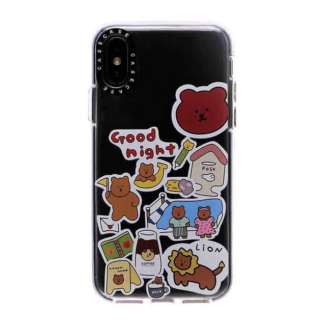 Iphone11 ケース 韓国 Tpu クマロゴプリントクリアケース かわいい クリア 透明 個性的 おしゃれiphone7 Iphone8 Iphonese 第2世代 Iphの通販はau Pay マーケット セレクトショップオンリーユー