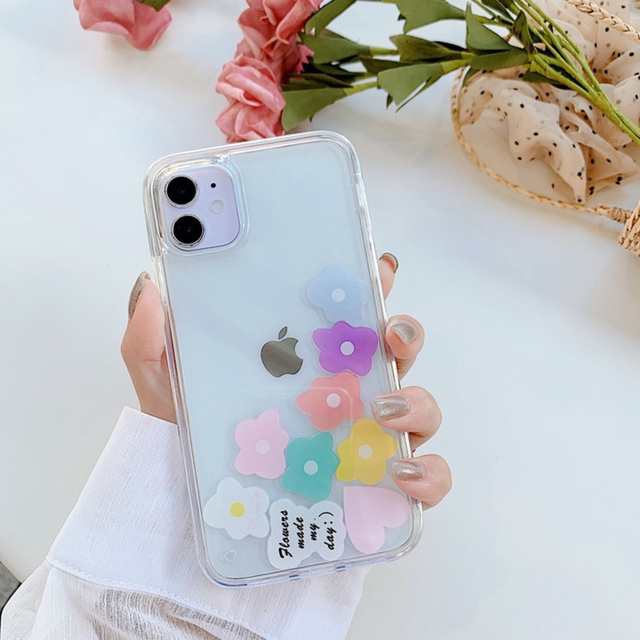 Iphone11 ケース 韓国 Tpu Pc 流れるフラワークリアケース 花 かわいい クリア 透明 個性的 おしゃれiphone7 Iphone8 Iphonese 第2世代 の通販はau Pay マーケット セレクトショップオンリーユー