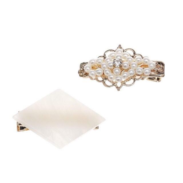 2個セットミニダイヤモチーフクリップピン レディース 髪留め ヘアアクセサリー ヘアクリップ ヘアピン おしゃれ 結婚式 Onlyou オンリーの通販はau Pay マーケット セレクトショップオンリーユー