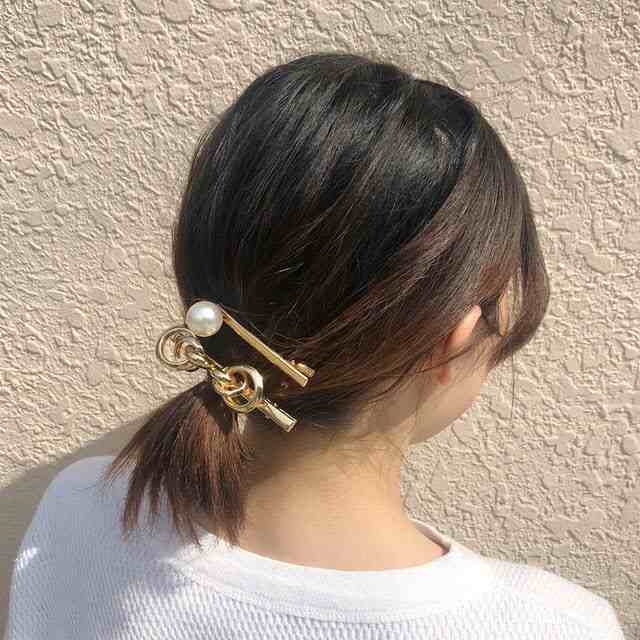 ゴールドモチーフ パール ピンセット クリップピン かわいい ヘアアクセサリー ヘアクリップ ヘアピン Onlyou オンリーユーの通販はau Pay マーケット セレクトショップオンリーユー