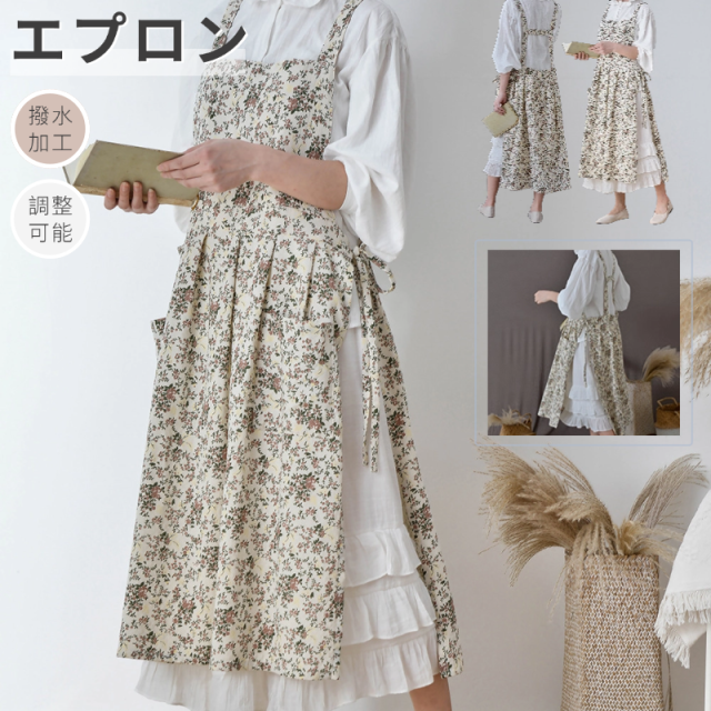 未使用☆ 北欧暮らしの道具店　エプロンドレス KURASHI&Trips PUBLISHING / リネンのエプロンワンピース - 北欧