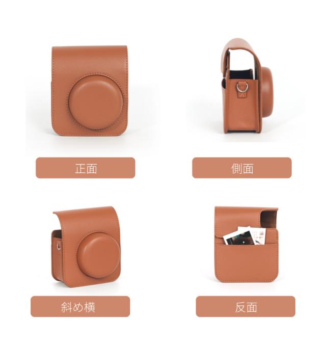 富士FUJIFILM instax mini 41レザーケース インスタントチェキカメラ