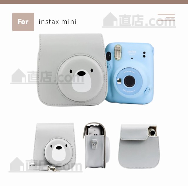 富士FUJIFILMインスタントカメラチェキinstax mini 8+/8/9/11用保護レザーケース/カバー収納ポーチバッグカバン/ストラップ付属/ 速写プロの通販はau PAY マーケット - 直店.com